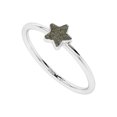 thumbnail image 1 of Natural Pyrite Star Shape Rings in Sterling Silver for Women, July, August Birthstone Jewelry for Her Birthday, Wedding Anniversary, Christmas, Mothers Day, 1 of 7