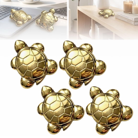 Natural Pyrite Tortoise, Mini Pyrite Crystal Turtle, 27mm Carved Stone Animal Figurine for Decor & DIY Collection