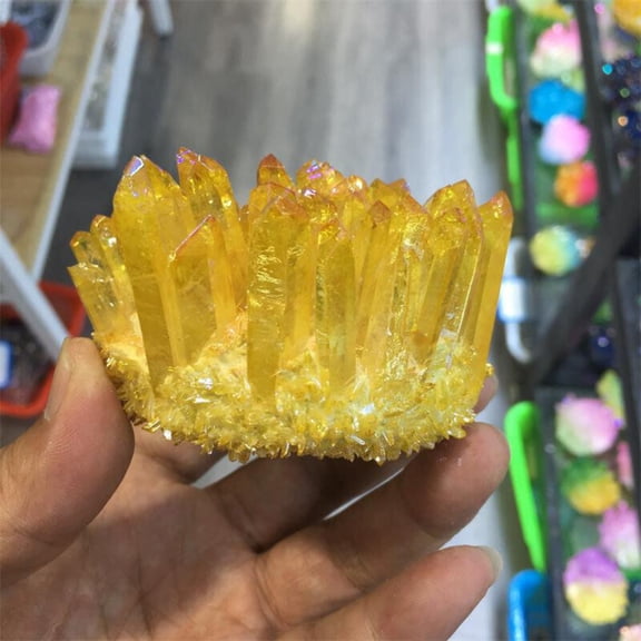 Natural Quartz Crystal Halo, Sample Repair Mineral -