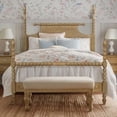 thumbnail image 1 of Bed Natural Queen with Solid Wood Frame and Turned Legs, 1 of 13