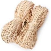 ورق شرائط الرافية الطبيعي عيد الميلاد الرافية لباقات الزهور الحرف الزخرفية Raffia Ribbon 2X 50g
