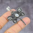 thumbnail image 1 of Natural Rainbow Moonstone Gemstone 925 Sterling Silver Pendant 2.21", 1 of 4