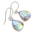 thumbnail image 1 of Natural Rainbow Moonstone - India 925 Silver Earrings Jewelry ALLE-18501, 1 of 1
