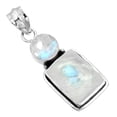 thumbnail image 1 of Natural Rainbow Moonstone Women Jewelry 925 Sterling Silver Pendant, 1 of 4