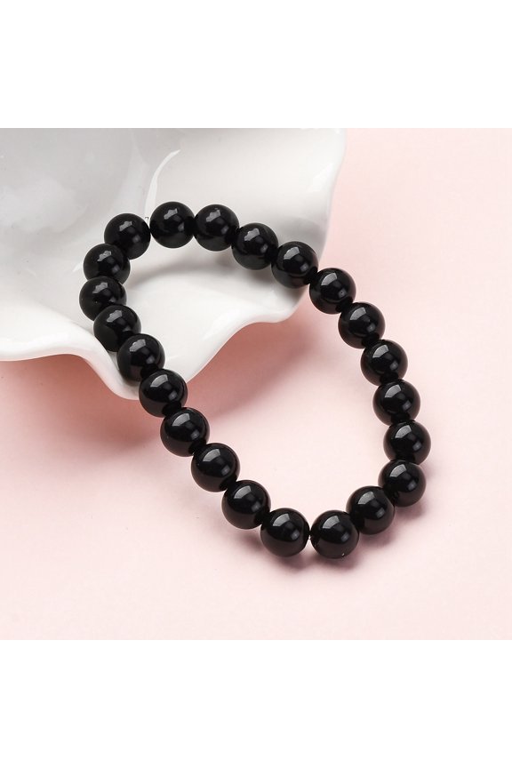 Natural Rainbow Obsidian Stretch Bracelets Round 2 inch(50mm) diy