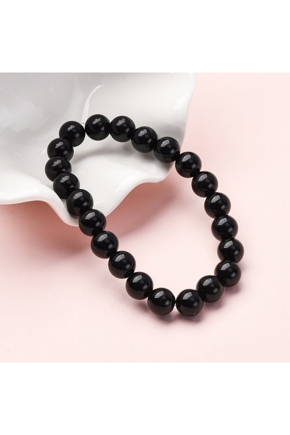 Natural Rainbow Obsidian Stretch Bracelets Round 2 inch(50mm)