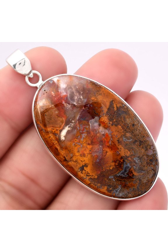 Natural Rare Cady Mountain Agate 925 Sterling Silver Pendant Jewelry P-1001 SDP154432