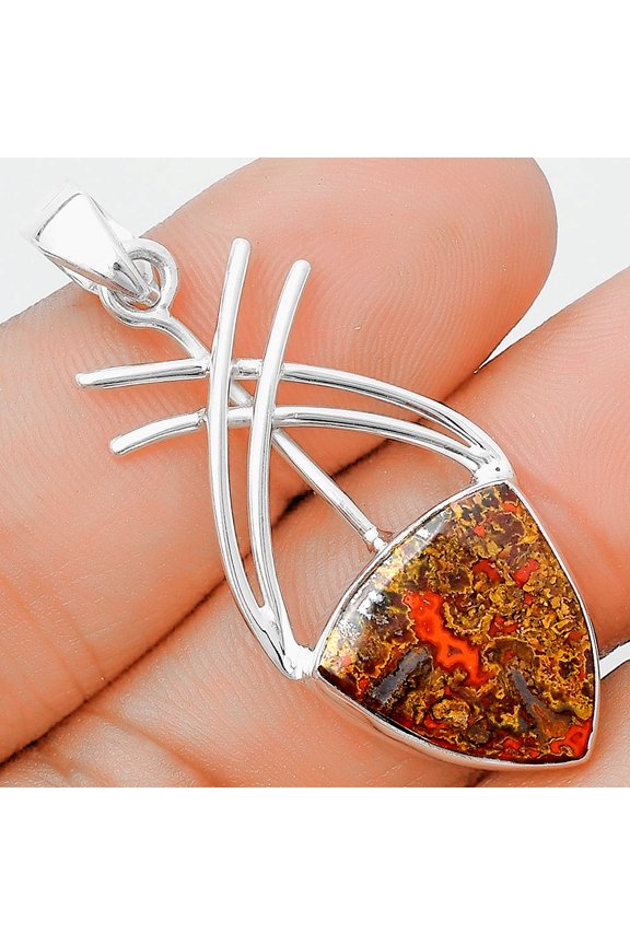 Natural Rare Cady Mountain Agate 925 Sterling Silver Pendant Jewelry P-1010 SDP129164