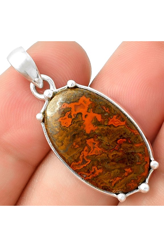 Natural Rare Cady Mountain Agate 925 Sterling Silver Pendant Jewelry P-1349 SDP127508