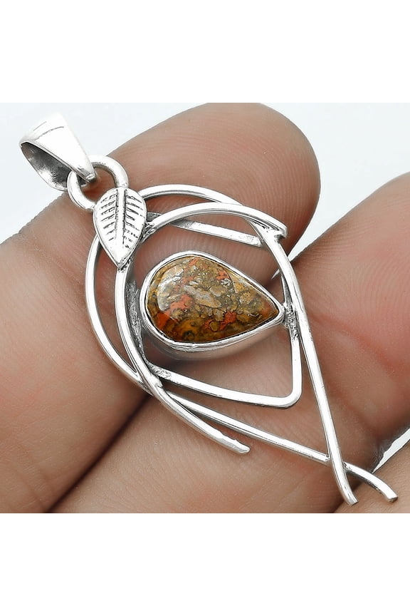 Natural Rare Cady Mountain Agate 925 Sterling Silver Pendant Jewelry P-1504 SDP123748