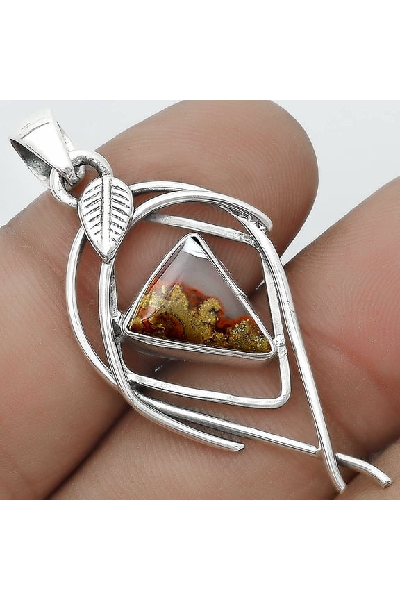 Natural Rare Cady Mountain Agate 925 Sterling Silver Pendant Jewelry P-1504 SDP123753