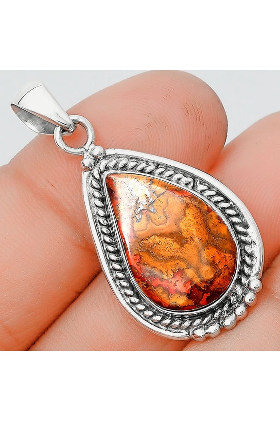 Natural Rare Cady Mountain Agate 925 Sterling Silver Pendant Jewelry P-1511 SDP129056
