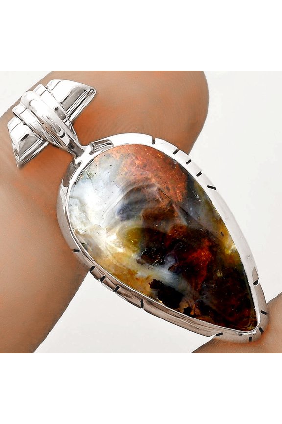 Natural Rare Cady Mountain Agate 925 Sterling Silver Pendant Jewelry P-1667 SDP121691