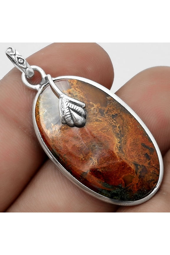 Natural Rare Cady Mountain Agate 925 Sterling Silver Pendant Jewelry P-1700 SDP122496