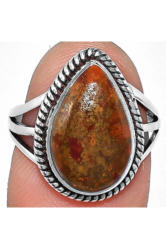 Natural Rare Cady Mountain Agate 925 Sterling Silver Ring s.7 Jewelry R-1010 SDR241284
