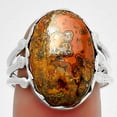 thumbnail image 1 of Natural Rare Cady Mountain Agate 925 Sterling Silver Ring s.8.5 Jewelry R-1338 SDR184390, 1 of 5