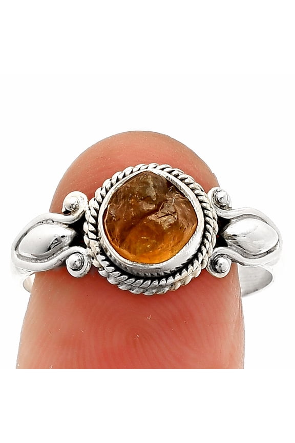 Natural Rare Kornerupine Rough 925 Sterling Silver Ring s.9 Jewelry R-1345 SDR232315