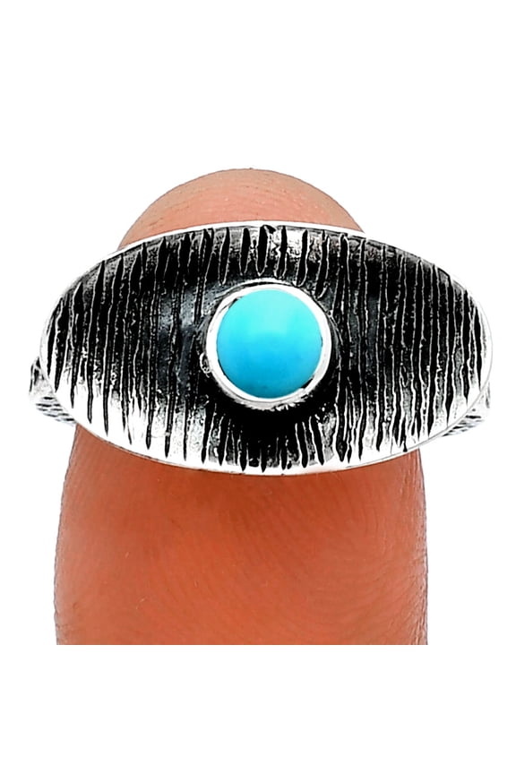 Natural Rare Turquoise Nevada Aztec Mt 925 Silver Ring s.7.5 Jewelry R-1573 SDR244234
