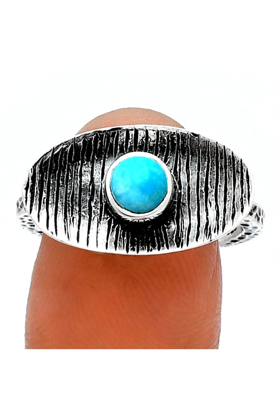 Natural Rare Turquoise Nevada Aztec Mt 925 Silver Ring s.8.5 Jewelry R-1573 SDR244237