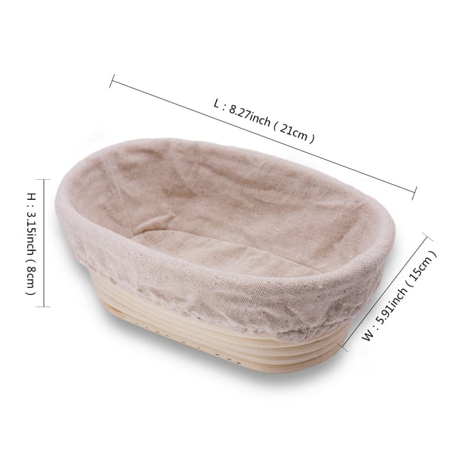 Bread Proofing Basket Natural Oval Rattan Wicker D... U2013 Vicedeal