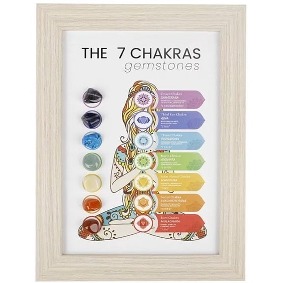 Natural Raw Crystal Stone Specimen Frame Decor  Healing Gemstone Display for Home Office Desk, Unique Mineral Rock Gift for Crystal Lovers