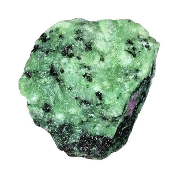 Natural Raw Ruby Zoisite Anyolite Rough Mineral Chunks, Unpolished Green & Red Symbiotic Crystal Rubble for Aromatherapy Essential Oil Diffuser, Fish Tank Aquascape, Succulent Pot Top Dressing, Table