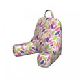 thumbnail image 1 of Natural Reading Pillow Cover, Pattern of Leaf Natural Botanic Illustration Creativity Ornate, Unstuffed Printed Bed Rest Case from Soft Fabric, Small, Pink Purple Lime Green, by Ambesonne, 1 of 4