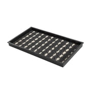 Natural & Recycled Rubber Boot Tray with Gray & Ivory Coir Insert
