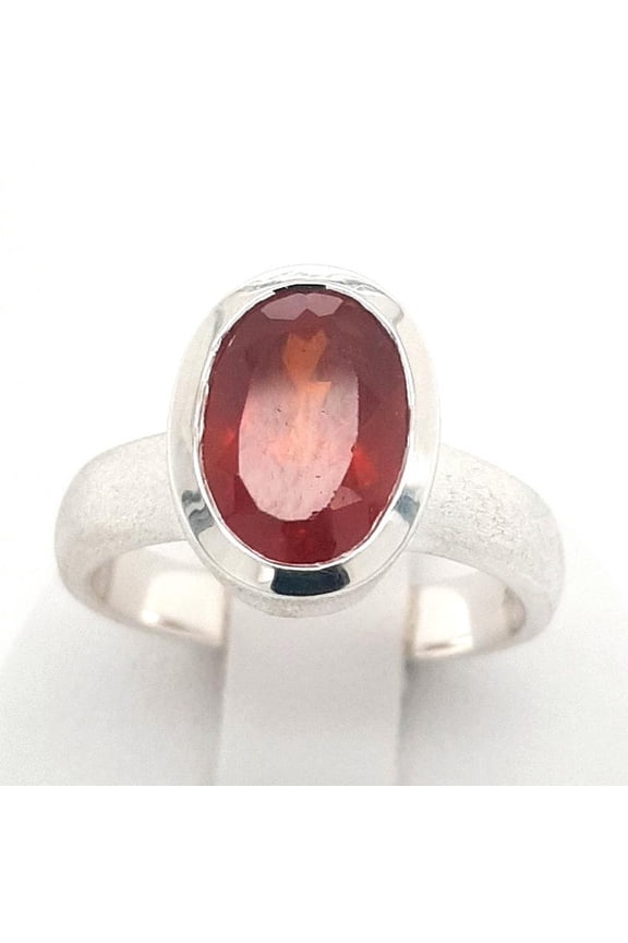 Natural Red Garnet Ring Garnet Ring-Genuine Garnet Birthstone Unique Ring-925 Solid Sterling Silver Ring-Ring