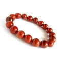 thumbnail image 1 of Natural Red Jasper 10mm round Shape smooth Cut Beads Stretchable Bracelet for Men & Women., 1 of 2