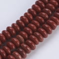 thumbnail image 1 of Natural Red Jasper Beads Strands Rondelle 4.5~5x2~2.5mm Hole: 0.8mm about 162~166pcs/strand 15 inch, 1 of 3