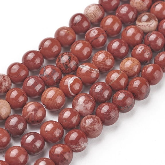 Natural Red Jasper Beads Strands Round Grade AB Red