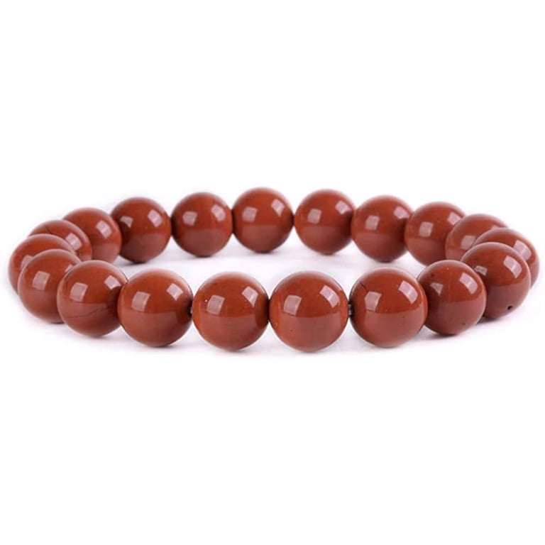 Natural Red Garnet Rondelle Gemstone Beads Bracelet Men Women 925 Silver Jewelry