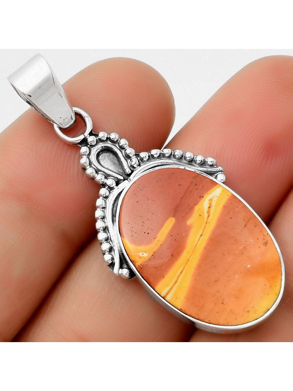 Natural Red Mookaite 925 Sterling Silver Pendant Jewelry P-1092 SDP115283