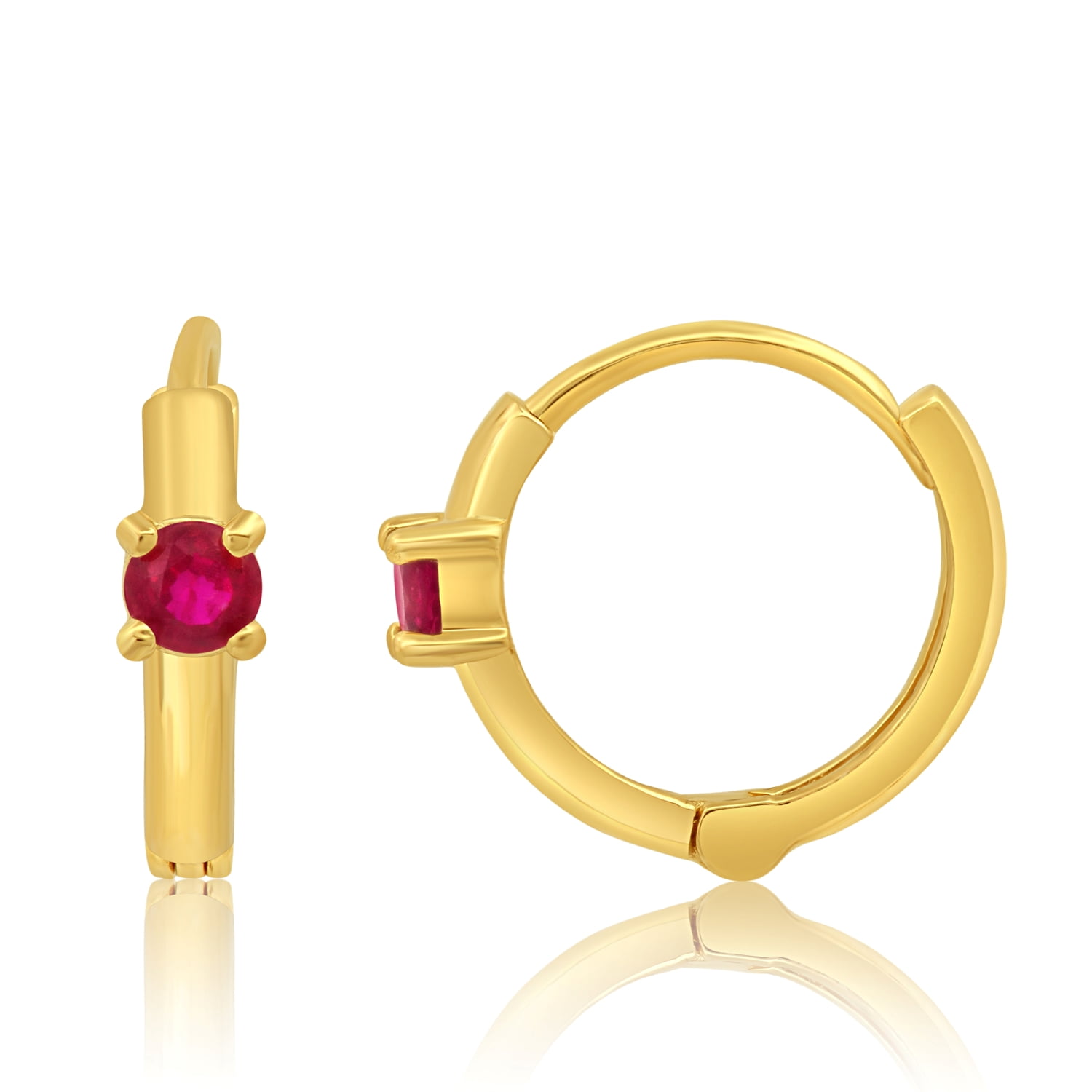 ◆STONEHENgE◆ 14K earrings U0107 MAX + STONE Genuine 14k Gold, Hypoallergenic 11mm Natural