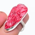 thumbnail image 1 of Natural Red Titanium Quartz 925 Sterling Silver Jewelry Ring Size 7.5, 1 of 1