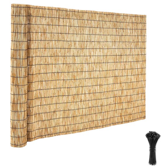 Natural Reed Fencing Roll 4ft x 16.4ft Decorative Privacy Screen Panel for Backyard Garden Patio Outdoor Divider