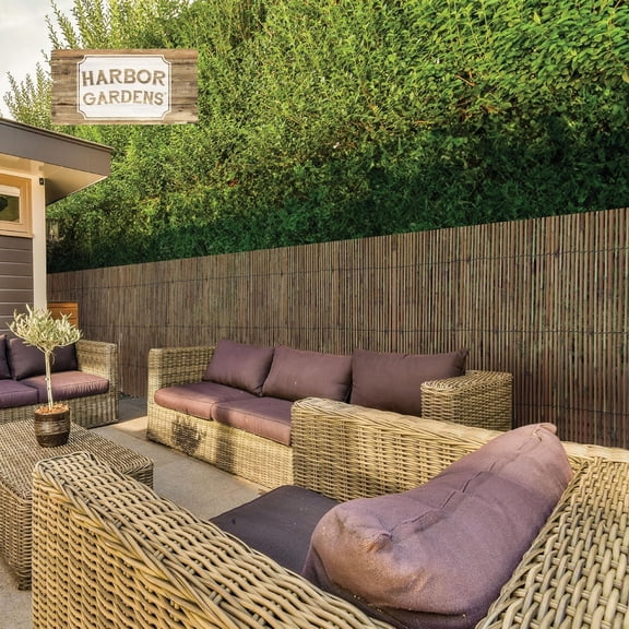 Natural Reed Fencing Screening 13' Long X 5' High - Bamboo Garden Privacy Screen for
