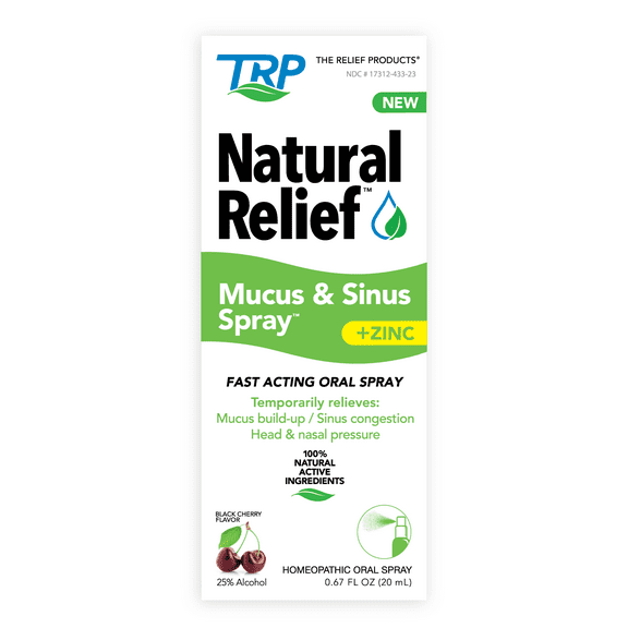 Natural Relief, Mucus & Sinus, Oral Spray, 0.67 fl oz