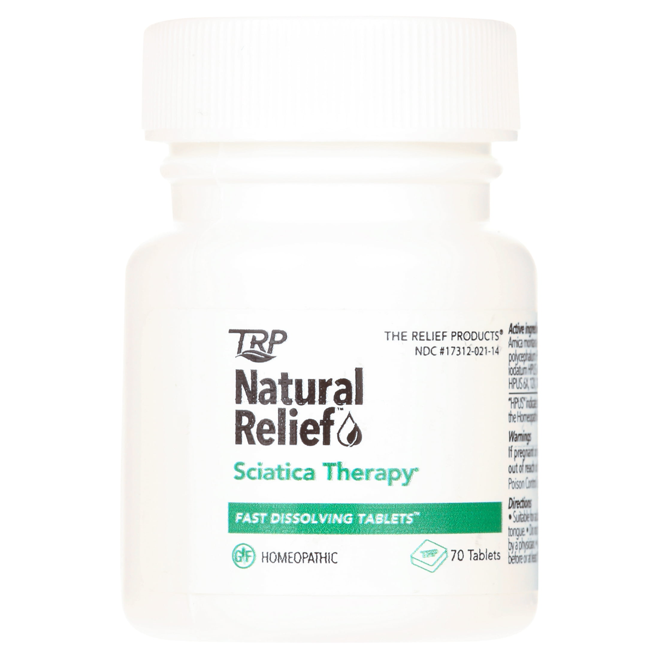 THE RELIEF PRODUCTS Natural Relief, Sciatica Therapy Fast Dissolving Tablets, 70 count