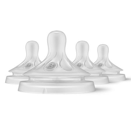 Natural Response Nipples, Extra Fast Flow (Flow 5), 4-Pack
