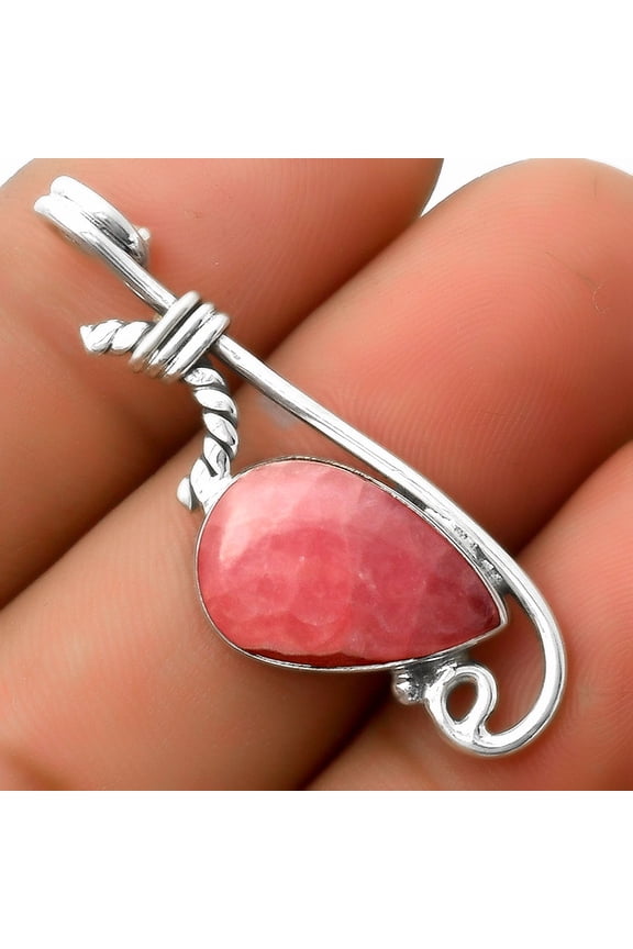 Natural Rhodochrosite Argentina 925 Sterling Silver Pendant Jewelry P-1682 SDP112875