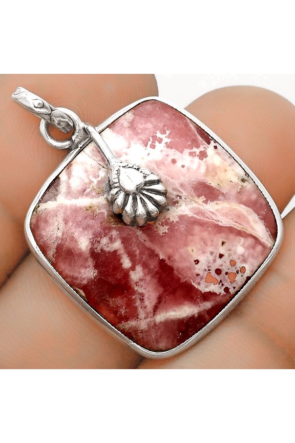 Natural Rhodochrosite Argentina 925 Sterling Silver Pendant Jewelry P-1700 SDP122534