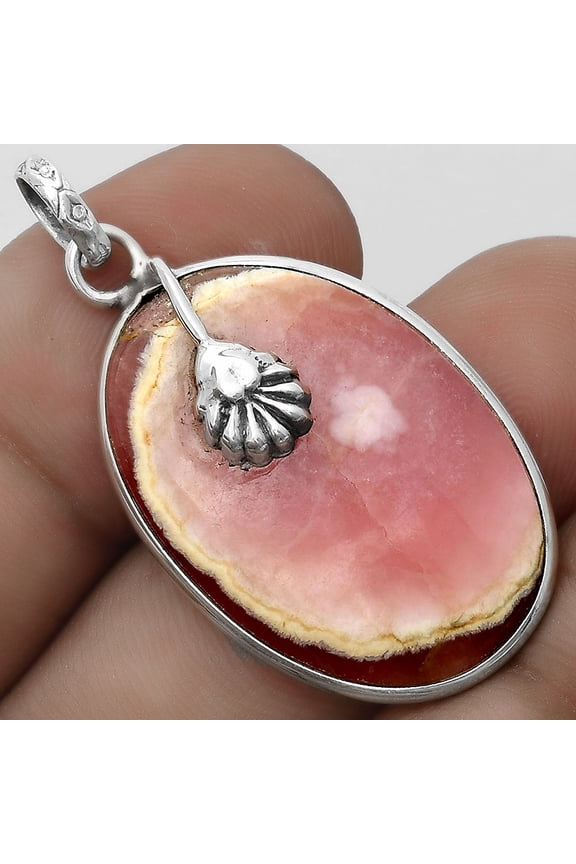 Natural Rhodochrosite Argentina 925 Sterling Silver Pendant Jewelry P-1700 SDP122559