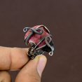 thumbnail image 1 of Natural Rhodochrosite Gemstone Handmade Copper Wire Wrap Ring Size 6, 1 of 4