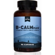 Natural Rhythm B-CALMplex - Stress B-Complex - Vitamin B Complex for Stress & Anxiety Support - 90 Capsules