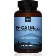 Natural Rhythm B-CALMplex B-Complex Calm Supplement with Methylfolate, 90 Capsules