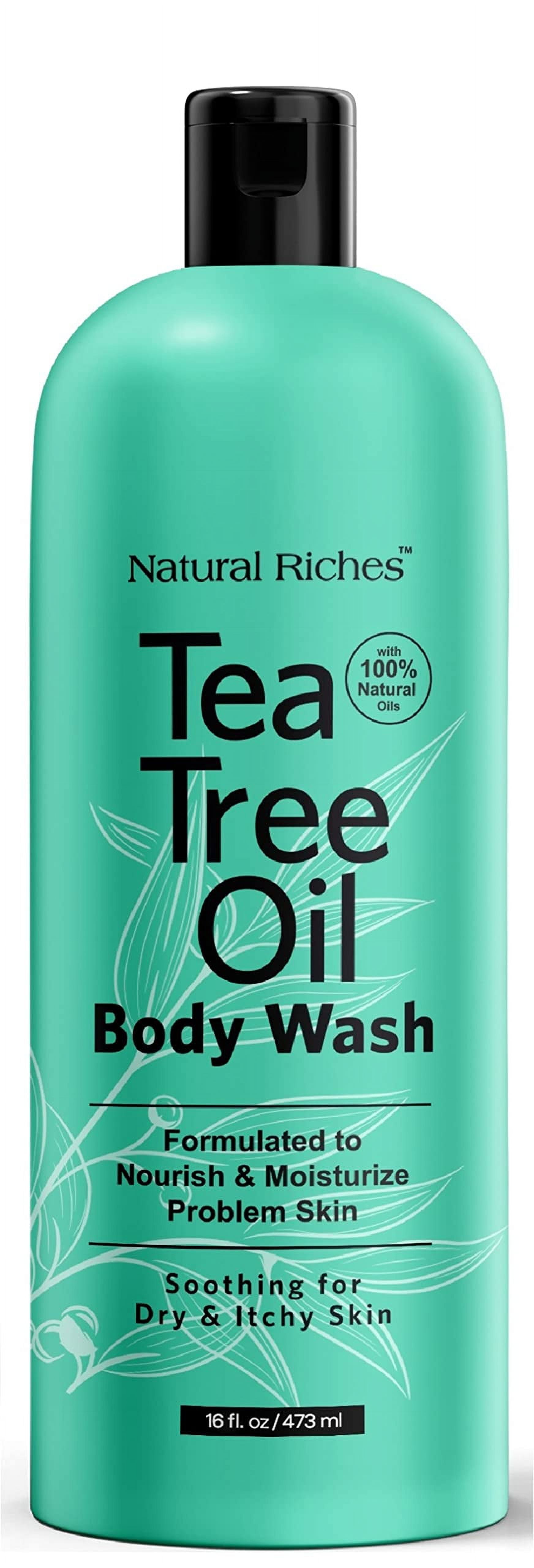 Natural Riches Tea Tree Body Wash Body Soap to Fight Itchy Skin