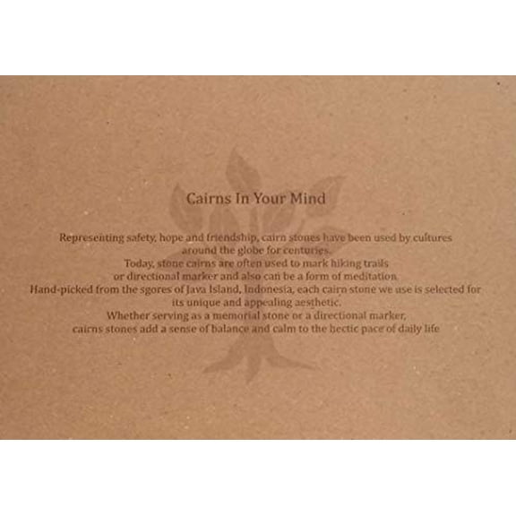 Natural River Mini Rock Cairn Stone Stacked Zen Garden Decoration Stone Set of 3 with Gift Box