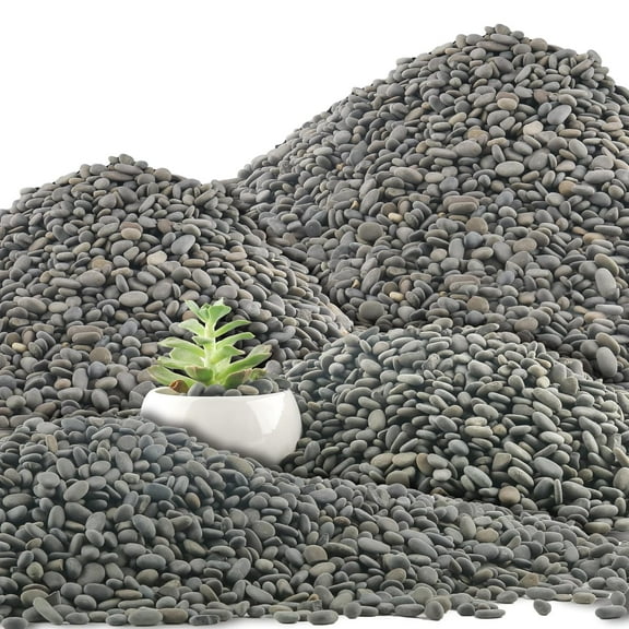 Natural River Rocks Mexican Beach Pebbles, Natural Unpolished Bulk Rocks, Pebbles for Landscaping Garden Paving Plant, Rocks for Walkways Outdoor Decorative Stone